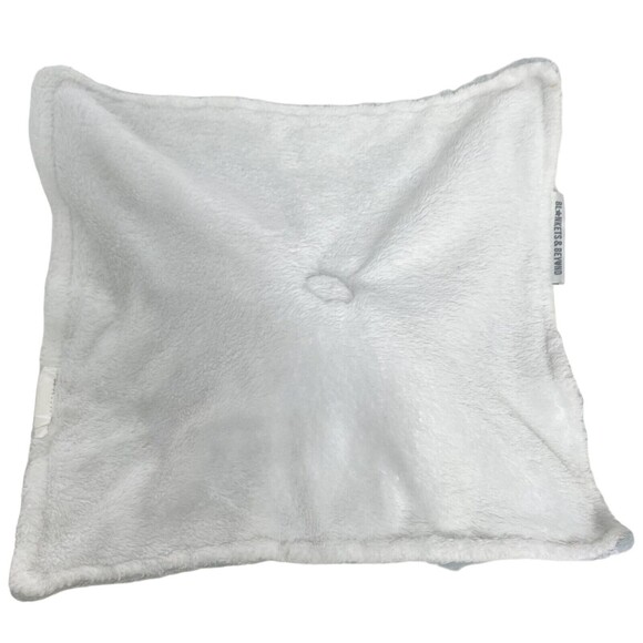 Lovey Blanket Bear Blue White Minky Dot Popcorn Security Blankets & Beyond Toy - Picture 8 of 11